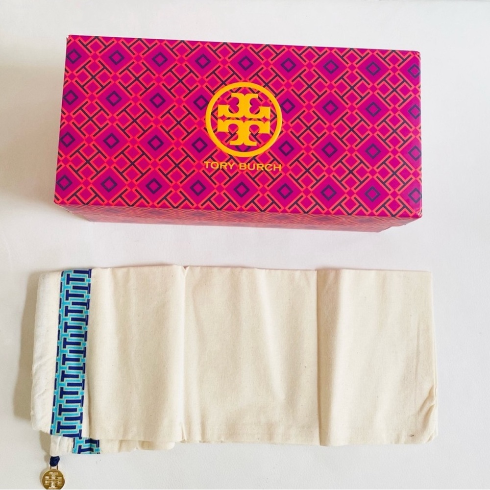 Tory Burch Shoe Box and New Dust Cloth with Dust Cover!! NEW!